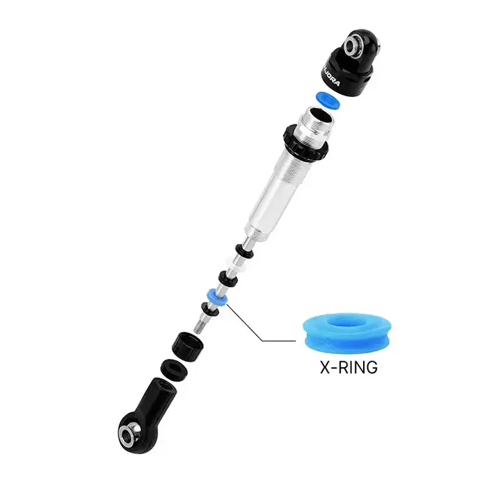INJORA BZ-05BS-80 - INJORA 4pcs 80mm DRX Dual-Rate Spring Oil Shocks for 1/10 RC Crawlers