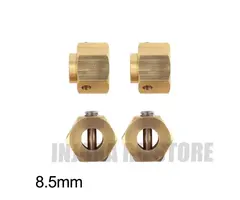 INJORA CRAW2017255_8.5 - INJORA 4PCS 8.5MM Heavy Brass 12mm Wheel Hex Extenders for Traxxas TRX4