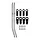 LT03-145 - INJORA 126mm (eye to eye:145mm) Stainless Steel High Clearance Links with Rod Ends for 1/10 RC Crawler