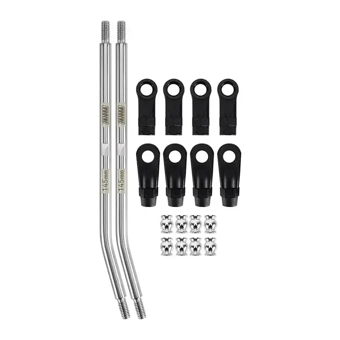 INJORA LT03-145 - INJORA 126mm (eye to eye:145mm) Stainless Steel High Clearance Links with Rod Ends for 1/10 RC Crawler