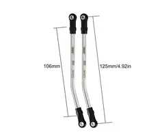 INJORA LT03-125 - INJORA 106mm (eye to eye: 125mm) Stainless Steel High Clearance Links with Rod Ends for 1/10 RC Crawler