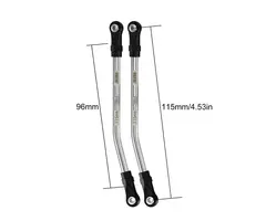INJORA LT03-115 - INJORA 96mm (eye to eye: 115mm) Stainless Steel High Clearance Links with Rod Ends for 1/10 RC Crawler