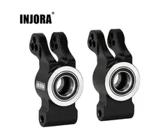 INJORA GROM-03BK - INJORA Aluminum Rear Hubs for Arrma Mojave Grom Losi Nascar