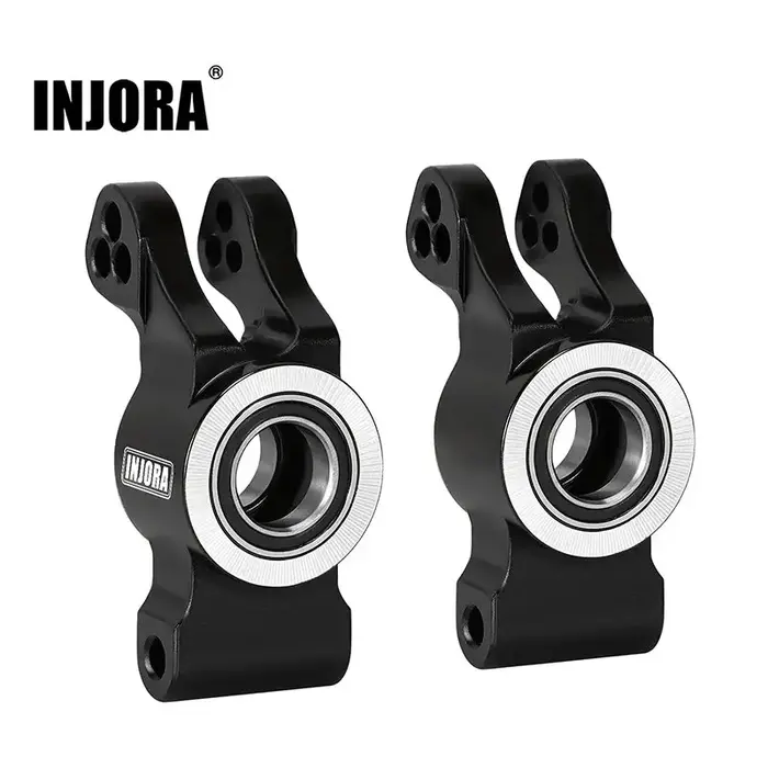 INJORA GROM-03BK - INJORA Aluminum Rear Hubs for Arrma Mojave Grom Losi Nascar