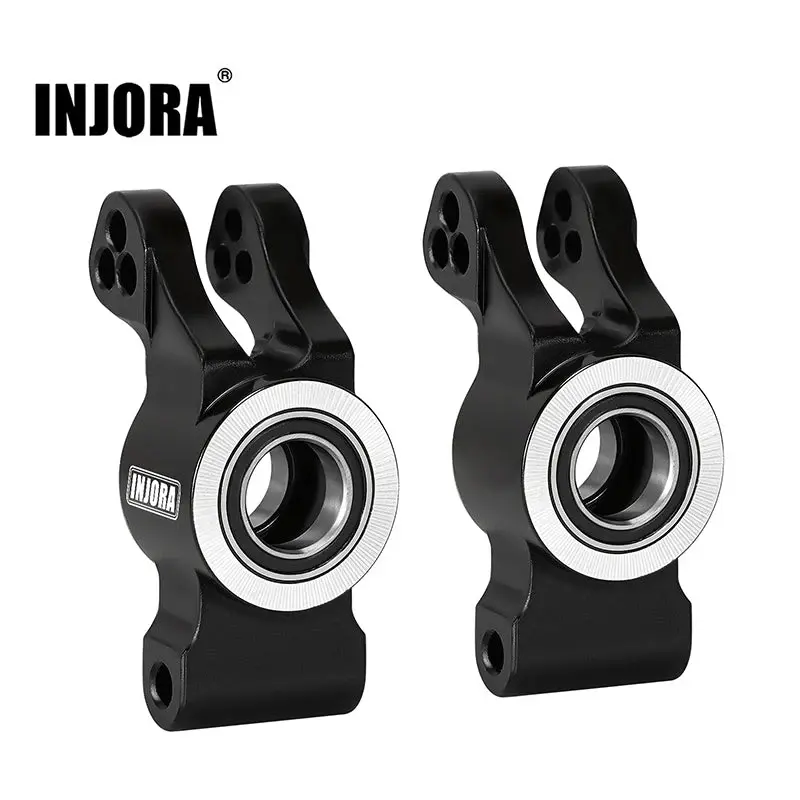 INJORA GROM-03BK - INJORA Aluminum Rear Hubs for Arrma Mojave Grom Losi Nascar