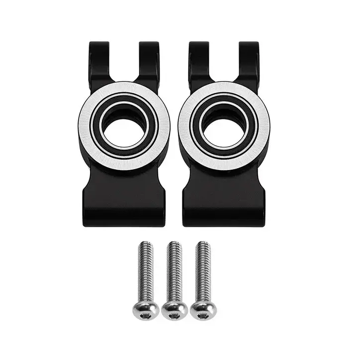 INJORA GROM-03BK - INJORA Aluminum Rear Hubs for Arrma Mojave Grom Losi Nascar
