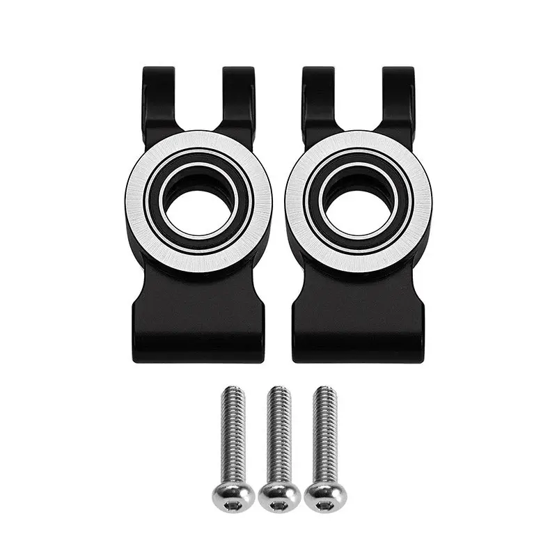 INJORA GROM-03BK - INJORA Aluminum Rear Hubs for Arrma Mojave Grom Losi Nascar