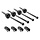 10750X - Steel CV Driveshaft Assemblies & Drive Cups (4)