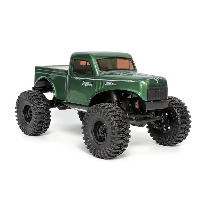 Redcat Racing RER39150 - Redcat Ascent-18 Brushless - 1/18 Scale Brushless Electric Rock Crawler, Forest Green