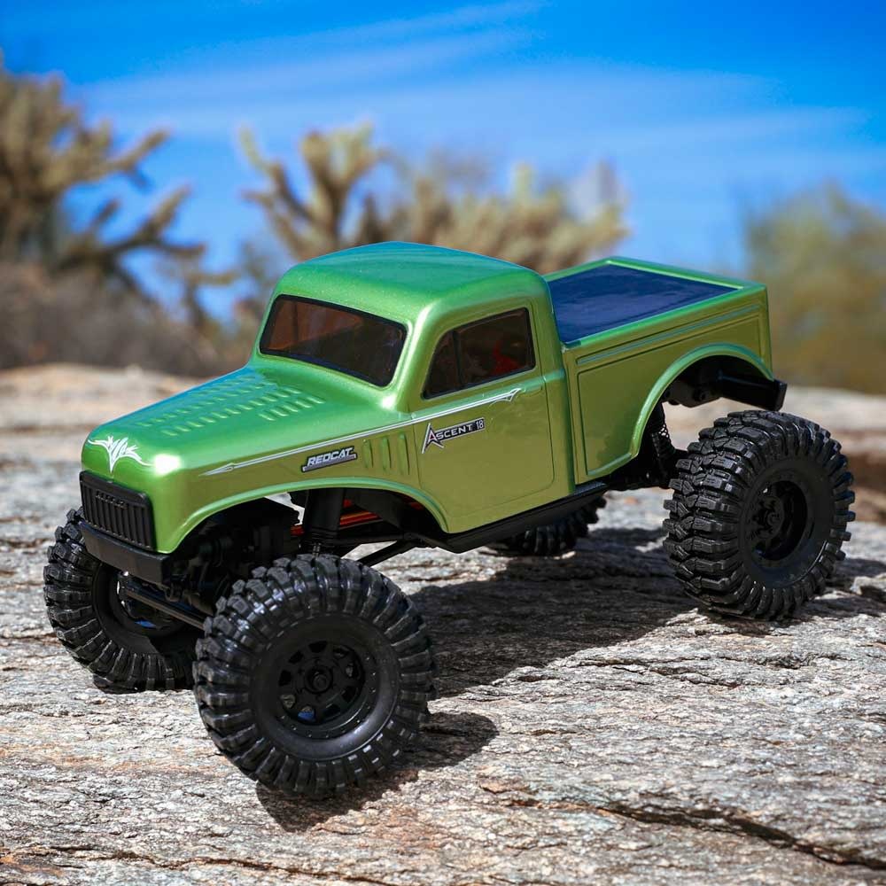 Redcat Racing Redcat Ascent-18 1/18 Scale Brushed Electric Rock Crawler, Mint Green