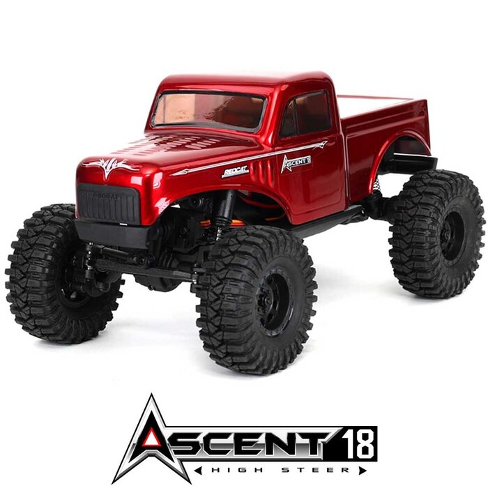 Redcat Racing Redcat Ascent-18 1/18 Scale Brushed Electric Rock Crawler, Red