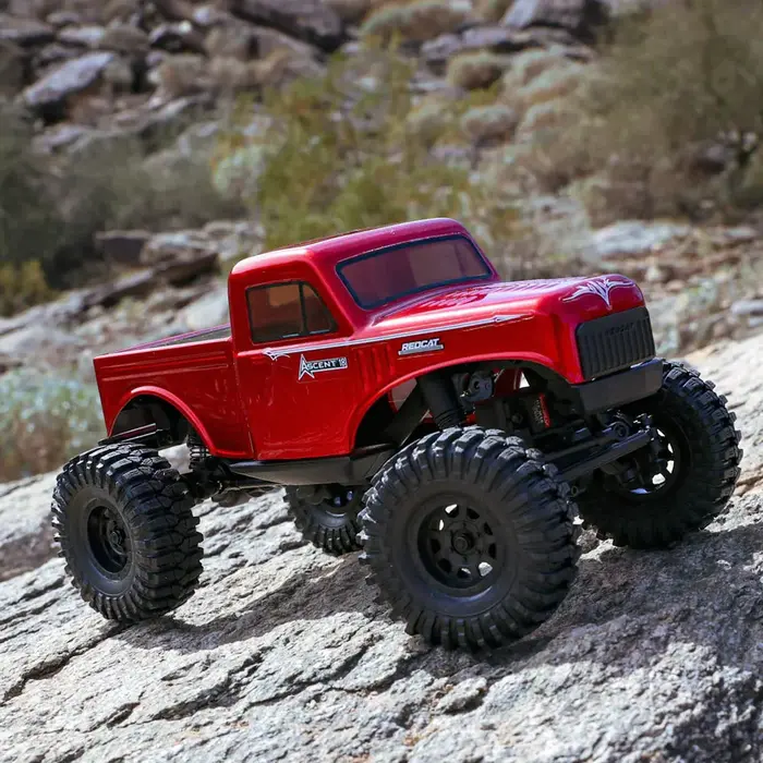 Redcat Racing Redcat Ascent-18 1/18 Scale Brushed Electric Rock Crawler, Red