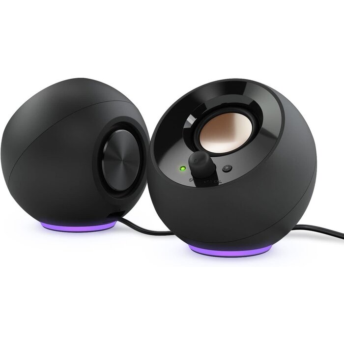 MF1725 - Creative Labs Pebble SE Minimalist 2.0 Channel Computer Speakers, 3.5mm AUX input, Black