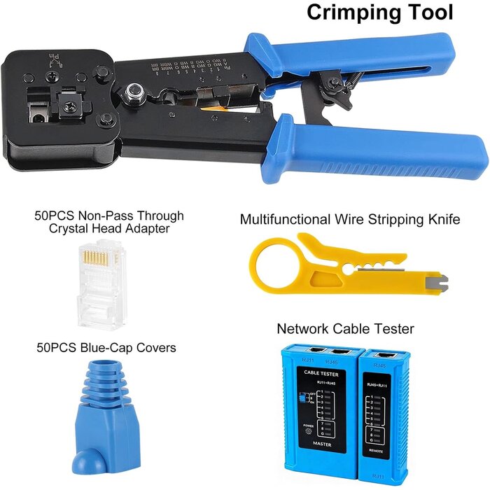 RJ45/Cat6 Crimp Tool Kit