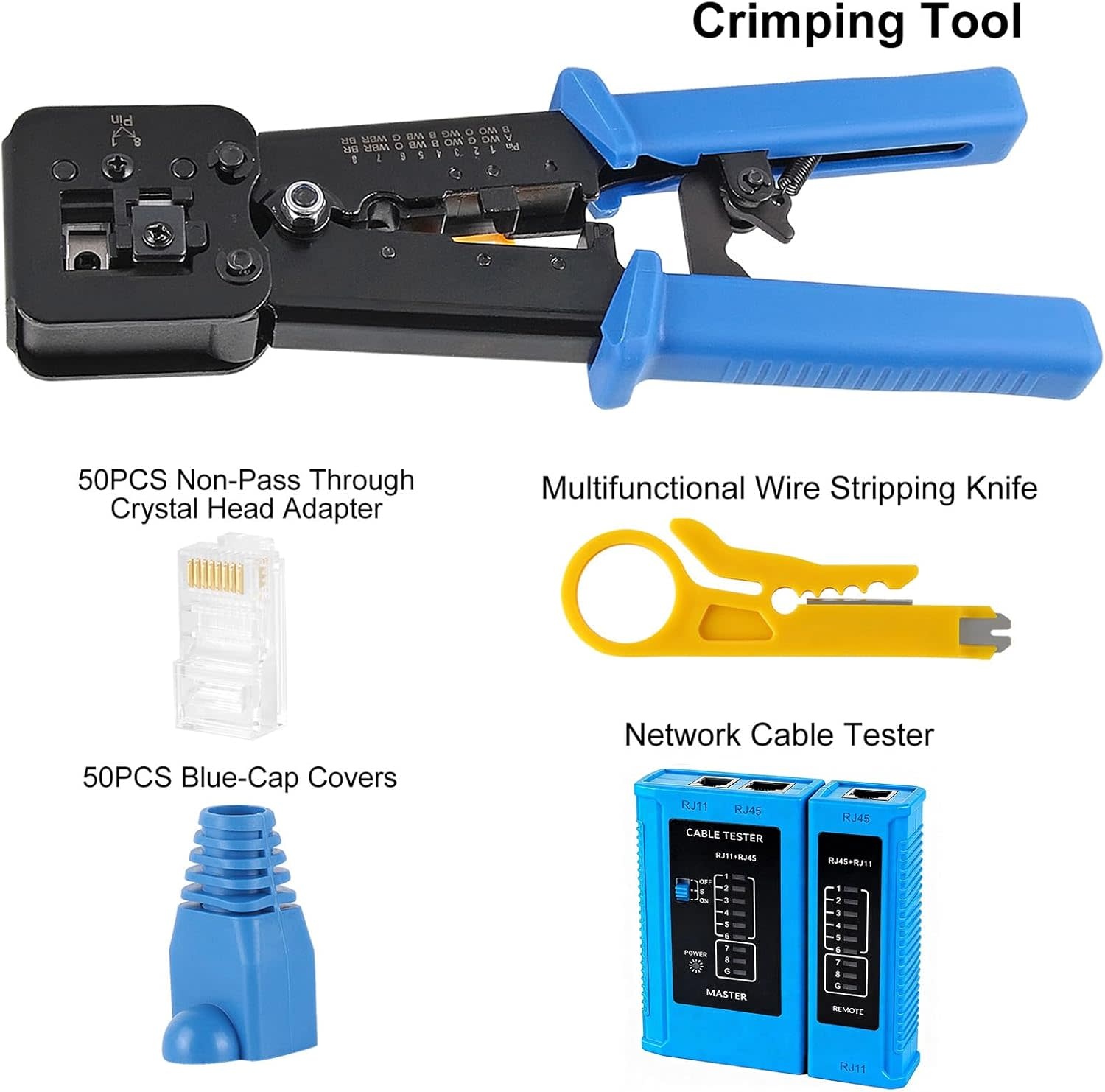 RJ45/Cat6 Crimp Tool Kit