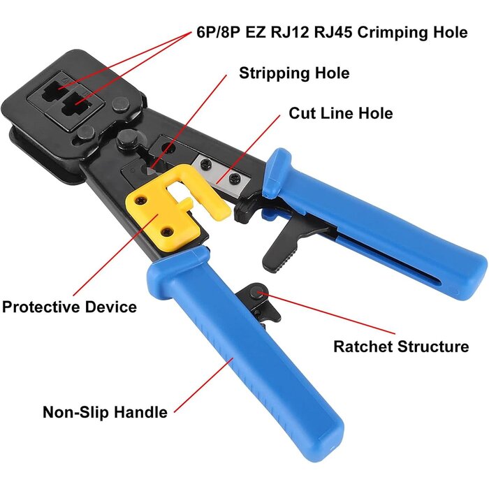 RJ45/Cat6 Crimp Tool Kit