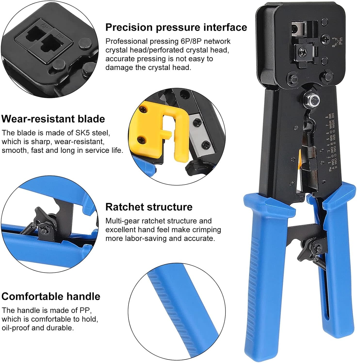 RJ45/Cat6 Crimp Tool Kit
