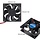 80MM-CASE-FAN - D-FLIFE Cooling Fan 80x80x25mm DC 12V Brushless XH2.54 2Pin for DIY PC Computer Case (12V)