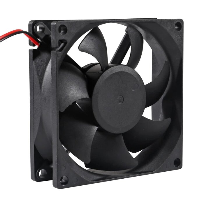 80MM-CASE-FAN - D-FLIFE Cooling Fan 80x80x25mm DC 12V Brushless XH2.54 2Pin for DIY PC Computer Case (12V)
