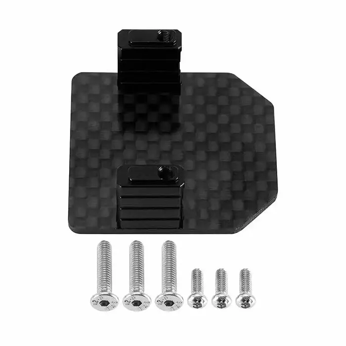 INJORA GROM-12 - INJORA Carbon Fiber & Aluminum Servo Mount for 1/16 Arrma Mojave Grom 1/12 Losi Nascar