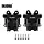 GROM-13BK - INJORA Aluminum Diff Cover Set for 1/16 Arrma Mojave Grom 1/12 Losi Nascar