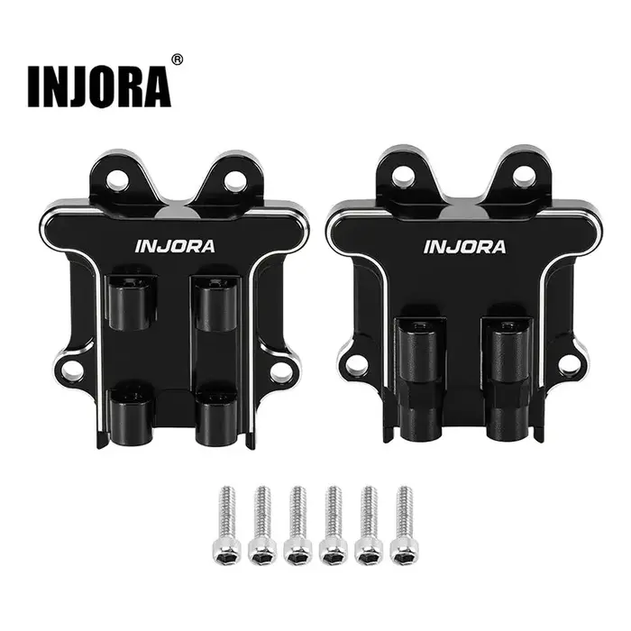 INJORA GROM-13BK - INJORA Aluminum Diff Cover Set for 1/16 Arrma Mojave Grom 1/12 Losi Nascar