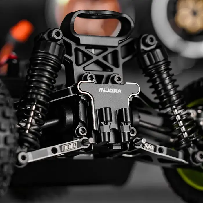 INJORA GROM-13BK - INJORA Aluminum Diff Cover Set for 1/16 Arrma Mojave Grom 1/12 Losi Nascar