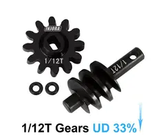 INJORA SCX24-141-12T - INJORA 1/12T Gears (Underdrive 33%) for SCX24 AX24