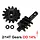 SCX24-77-14T - INJORA 2/14T Gears (Overdrive 14%) for SCX24 AX24