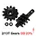 SCX24-77-13T - INJORA 2/13T Gears (Overdrive 23%) for SCX24 AX24