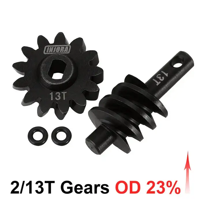 INJORA SCX24-77-13T - INJORA 2/13T Gears (Overdrive 23%) for SCX24 AX24