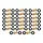 SCX24-124GD - INJORA 20PCS Aluminum / Brass Joint Balls Pivot Balls with O-rings for INJORA SCX24 Shock Links