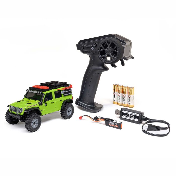 Axial AXI-2261T1 - 1/30 Axial SCX30 Jeep Wrangler, Green (Battery & Charger Included)