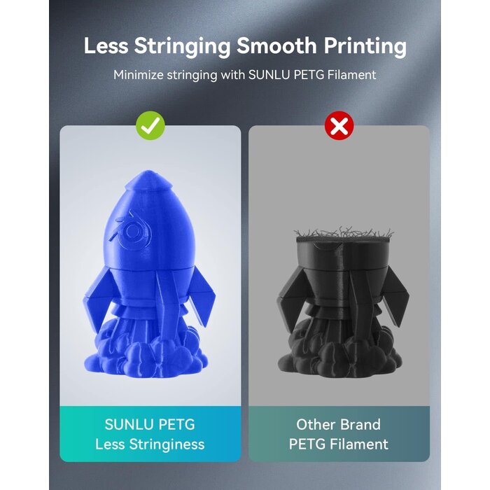 SUNLU-PETG-BGE- SUNLU Beige PETG 3D Printer Filament 1.75mm, Individually Vacuum Packed, 0.25kg per Spool