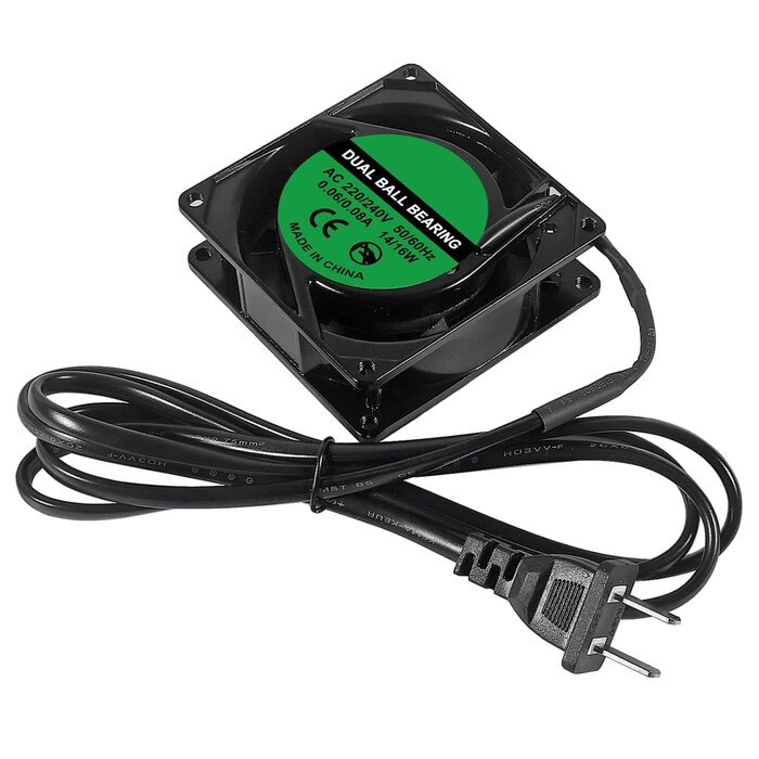 IND-80X80X25-MM - D-FLIFE 8025 Cooling Fan 80x80x25mm DC 12V Cooler Brushless XH2.54 2Pin for DIY PC Computer Case - EC Industrial 80mm 25mm