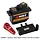 ES08MA-M-RD - INJORA EMax ES08MA II Analog Metal Gear Servo with Mount & Red Aluminum Horn for 1/24 SCX24