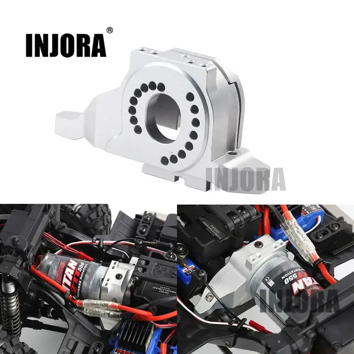 INJORA CRAW2017238 - INJORA Aluminum Alloy Motor Mount Heat Sink for Traxxas TRX-4