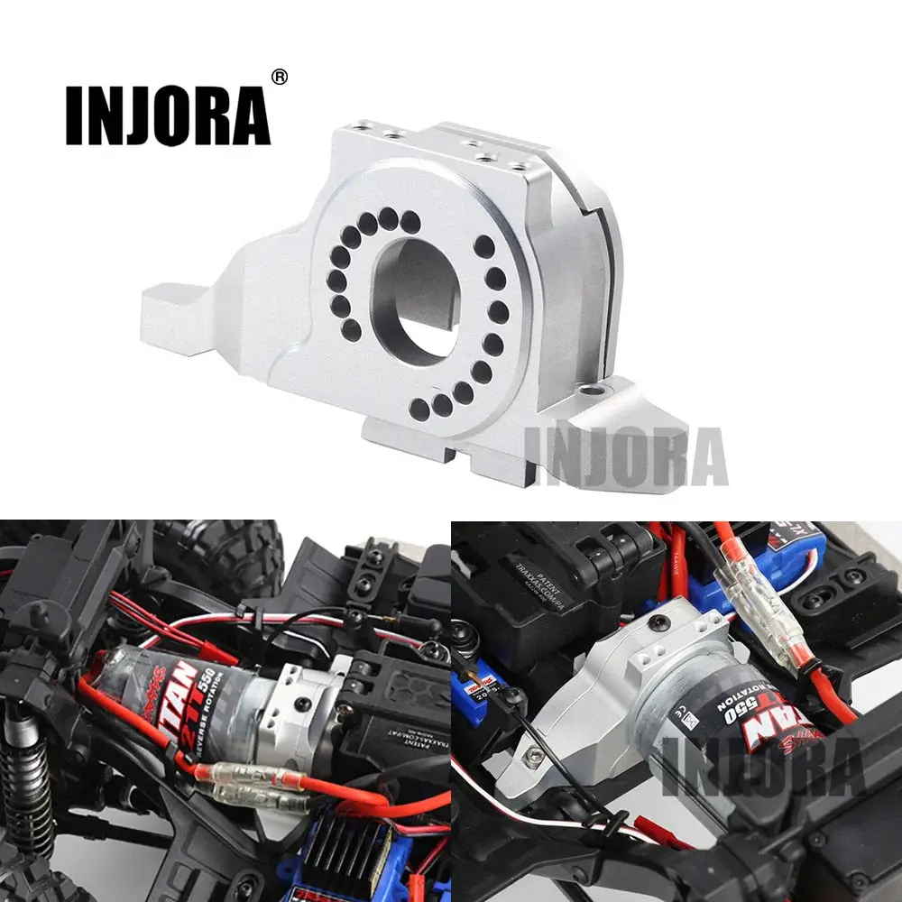 INJORA CRAW2017238 - INJORA Aluminum Alloy Motor Mount Heat Sink for Traxxas TRX-4