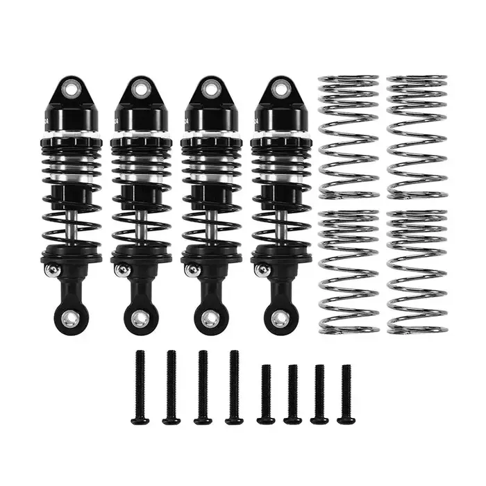 INJORA M-SLASH-01BS - INJORA 64mm Oil Shocks with Progressive Rate Springs for Mini Slash 4X4