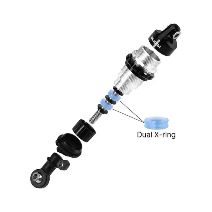 INJORA M-SLASH-01BS - INJORA 64mm Oil Shocks with Progressive Rate Springs for Mini Slash 4X4