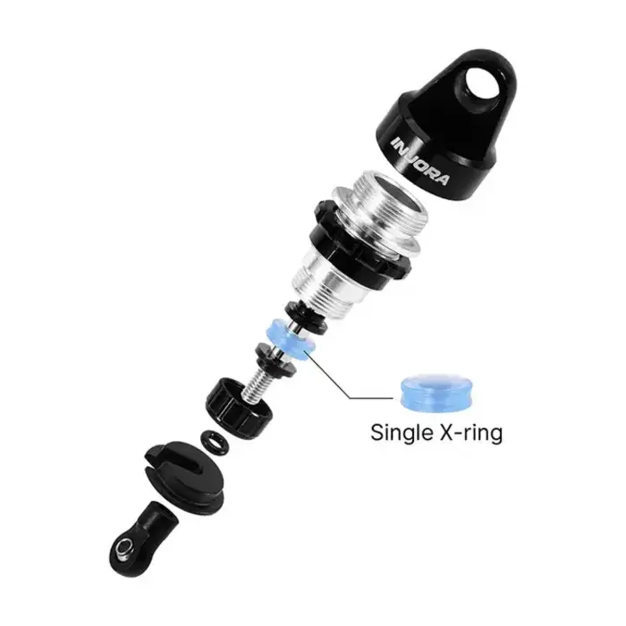 INJORA MAXX-01BS - INJORA 88mm Oil Shocks with Progressive Springs for 1/16 Monster Truck Mini Maxx Mini XRT