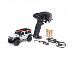Axial AXI-2261T2 - 1/30 SCX30 Jeep Wrangler JLU 4X4 RTR Brushed Rock Crawler (Battery & Charger Included), White