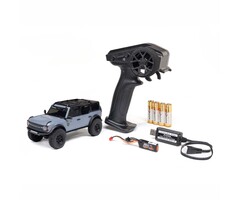 Axial AXI-2048T2 - 1/30 SCX30 Ford Bronco 4X4 RTR Brushed Rock Crawler (Battery & Charger Included), Gray