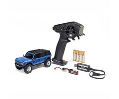 Axial AXI-2048T1 - 1/30 SCX30 Ford Bronco 4X4 RTR Brushed Rock Crawler (Battery & Charger Included), Blue
