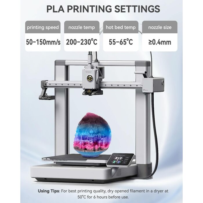 EPELAY-PLA-GLTTR-RNBW - Epelay Glitter Rainbow PLA 3D Printer Filament 1.75mm, .25kg Spool, Galaxy Chameleon Color-Changing Filament, Light-Reactive Effect, Accuracy +/- 0.02 mm, Fits Most FDM Printers