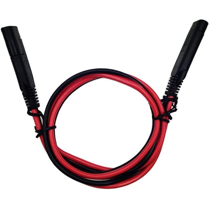 M/M-SLR-SCKT-12FT - Ovitar 12ft SAE Battery Charger Connector, 16AWG 2 Pin Bullet Quick Connect Disconnect Wire Harness for Solar Panel Battery Tender, Motorcycle, Cars, Tractor