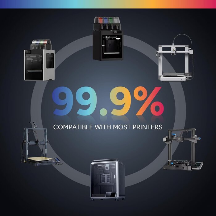OVPETG175 - OVERTURE Transparent PETG Filament 1.75mm, High Speed 3D Printer Filament, Neatly Wound & Clog-Free, 1kg Spool (2.2lbs) Clear PETG, Dimensional Accuracy +/- 0.02mm, Fit Most FDM Printers