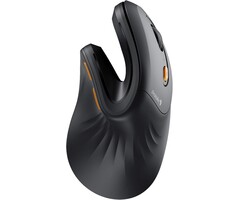 EM11-NL - ProtoArc Ergonomic Mouse, EM11 NL Bluetooth Rechargeable Wireless Vertical Mouse, 3 Multi-Device Connectivity for Computer/PC/Laptop, 2.4GHz USB-A Optical Mice for Windows, Mac OS, Black