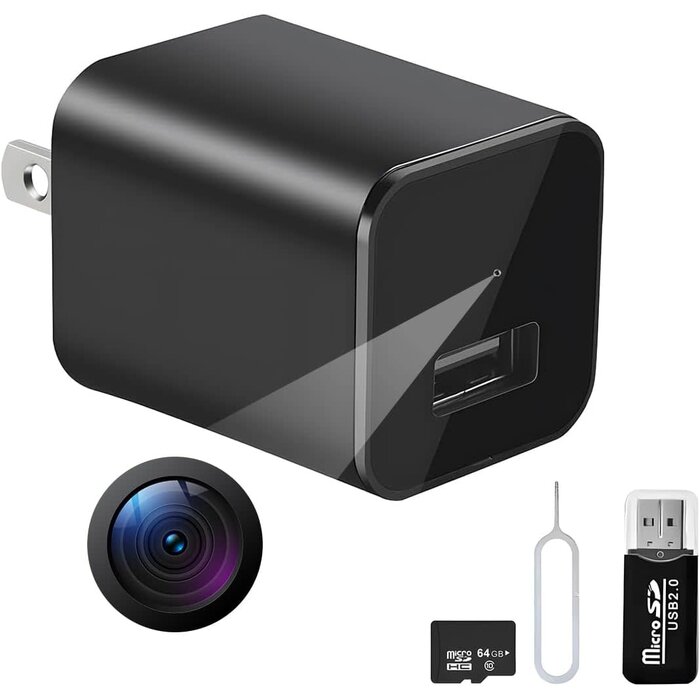 Spy Camera Charger - Hidden Camera - Premium Pack - HD 1080P - Best Mini Spy Camera - USB Charger Camera - Secret Camera - Nanny Cam - Small Cameras for Spying - Surveillance Camera Full HD