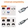 TRPUR030003 - JXMOX Mini USB-A Cable, 3.3ft USB 2.0 Type A Male to Mini B Charging Cord Compatible with Hero 3+, PS3 Controller, Digital Camera, Dash Cam, MP3 Player, Garmin Nuvi GPS, GPS Receiver